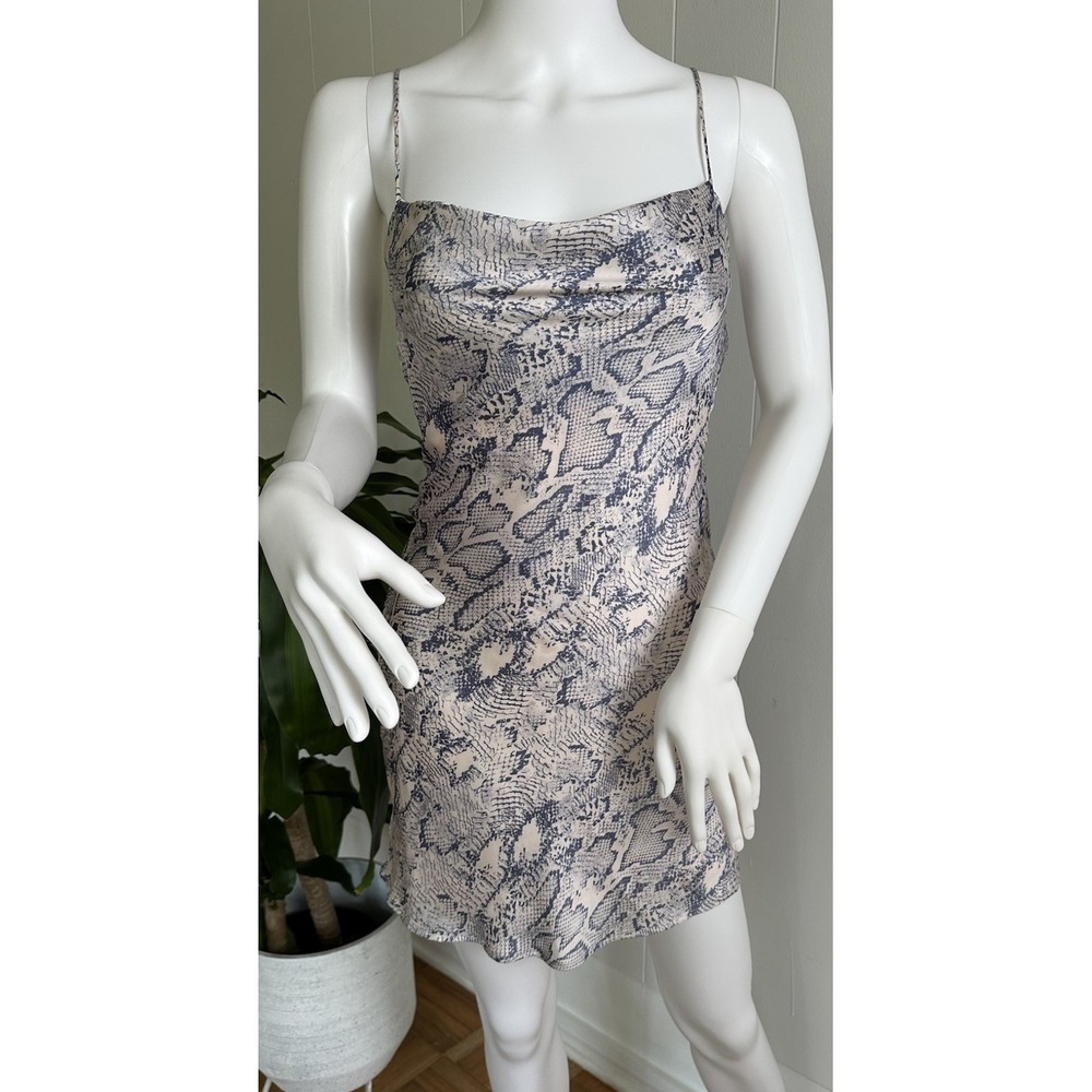 AE Studio Snake‎ Skin Silky Mini Dress